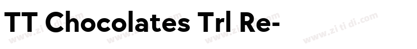 TT Chocolates Trl Re字体转换